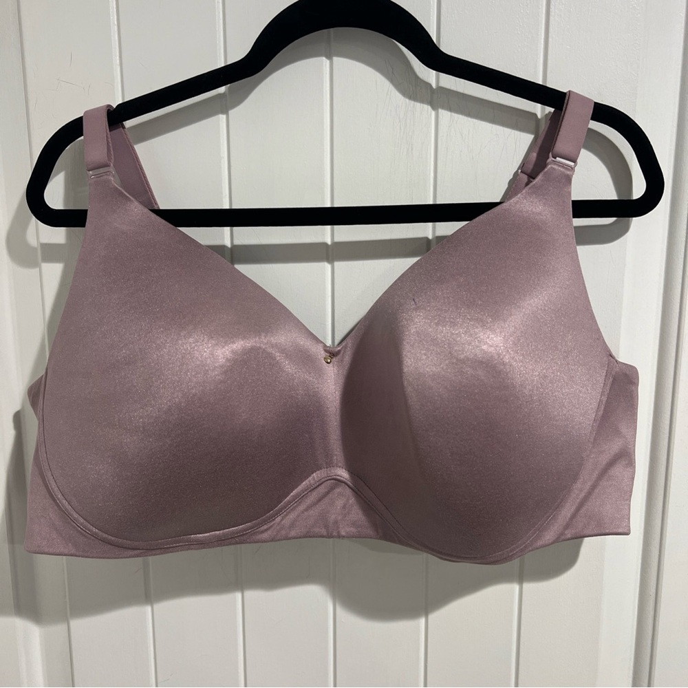 Cacique Bra Lightly Lined Wireless Support Lane Bryant Purple Plus 44DD